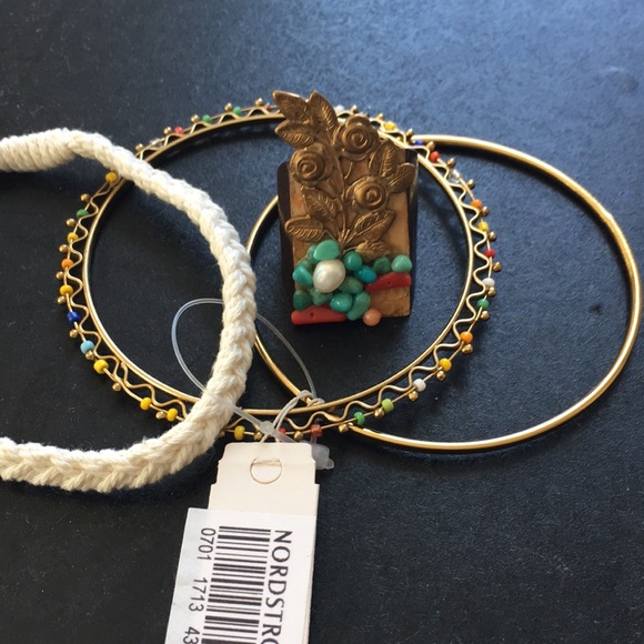 Set of Three Bracelets and a Ring